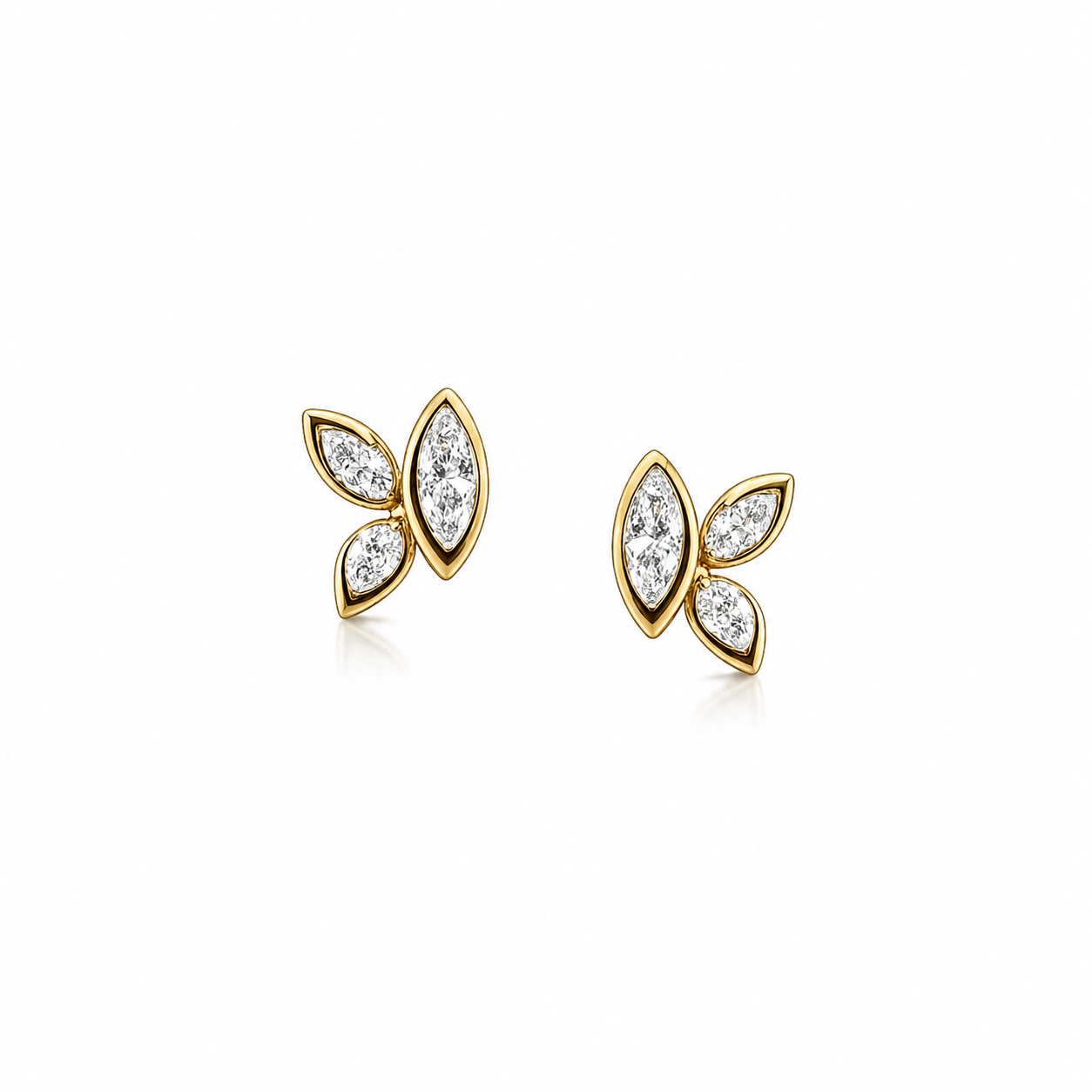 Bloom Mariposa Diamond Stud Earrings