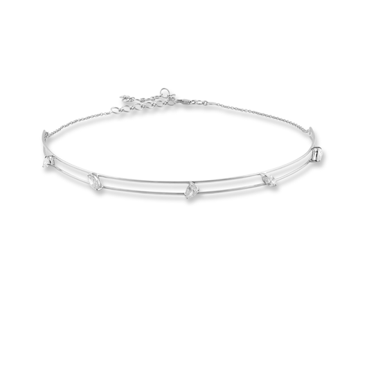 Escape Pear & Marquise Diamond Choker