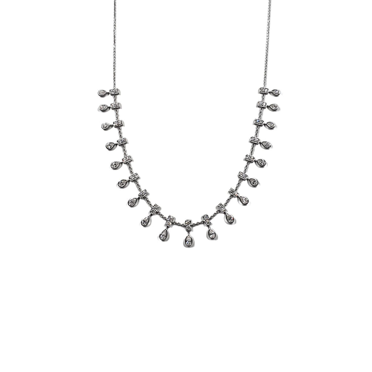 Bloom Teardrop Diamond Necklace