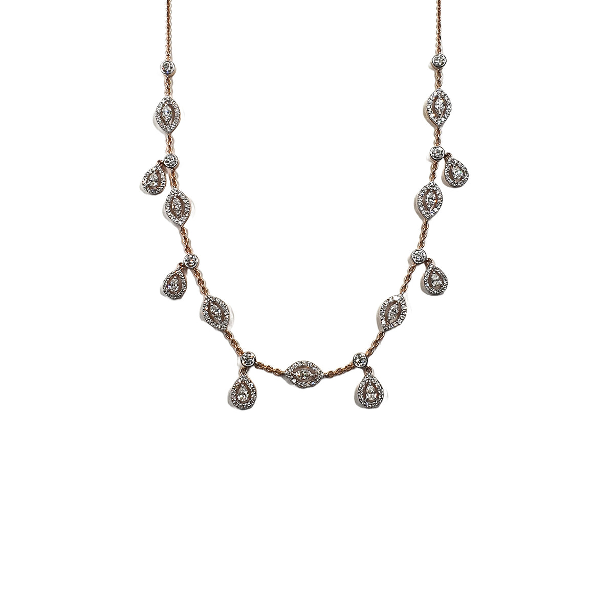 Bloom Diamond Drop Necklace