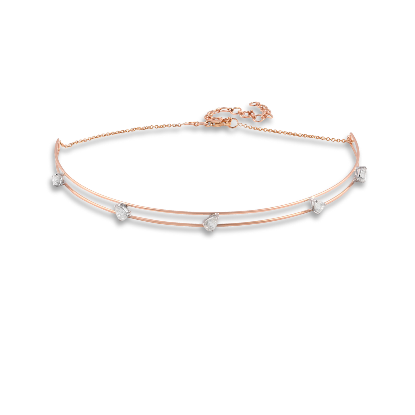 Escape Pear Diamond Choker