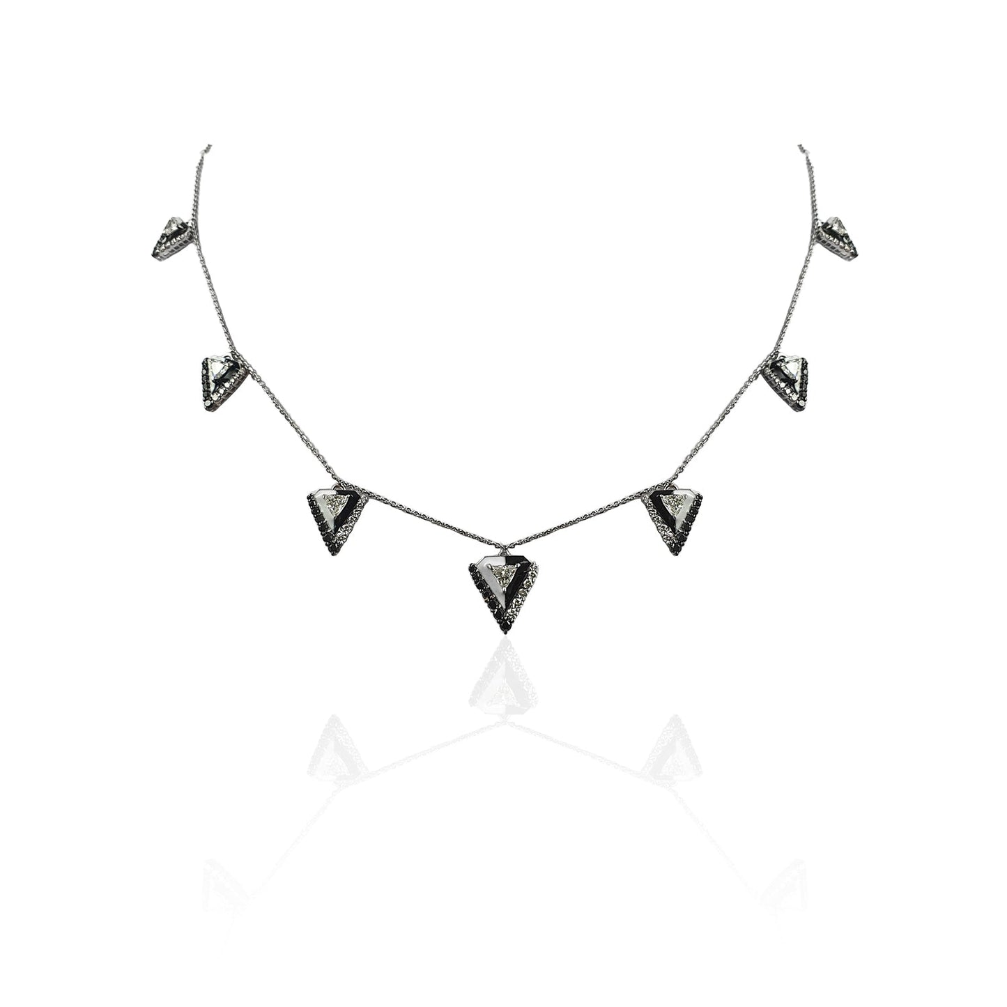 Trio Drop Diamond Necklace