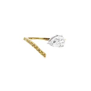 Bloom Pear-Cut Diamond Open Ring