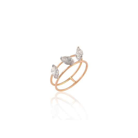 Rewind Trilliant mix Diamond Ring
