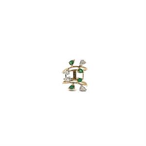 Rise Emerald & Diamond Ring