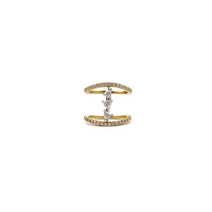 Rise Diamond Open Ring