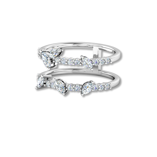 Bloom Open Marquise Diamond Ring