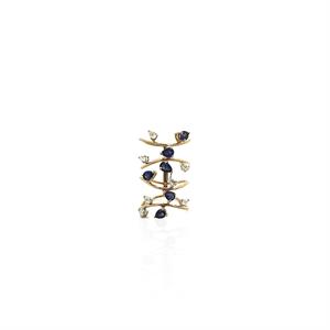 Ascending Sapphire Diamond Ring