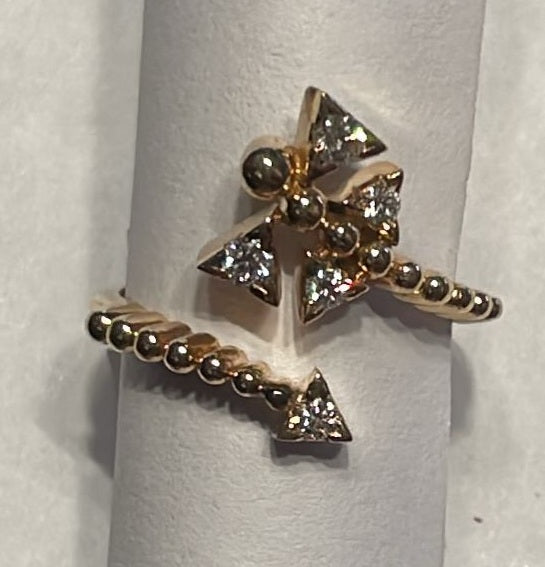 Bloom Dragonfly Diamond Open Ring