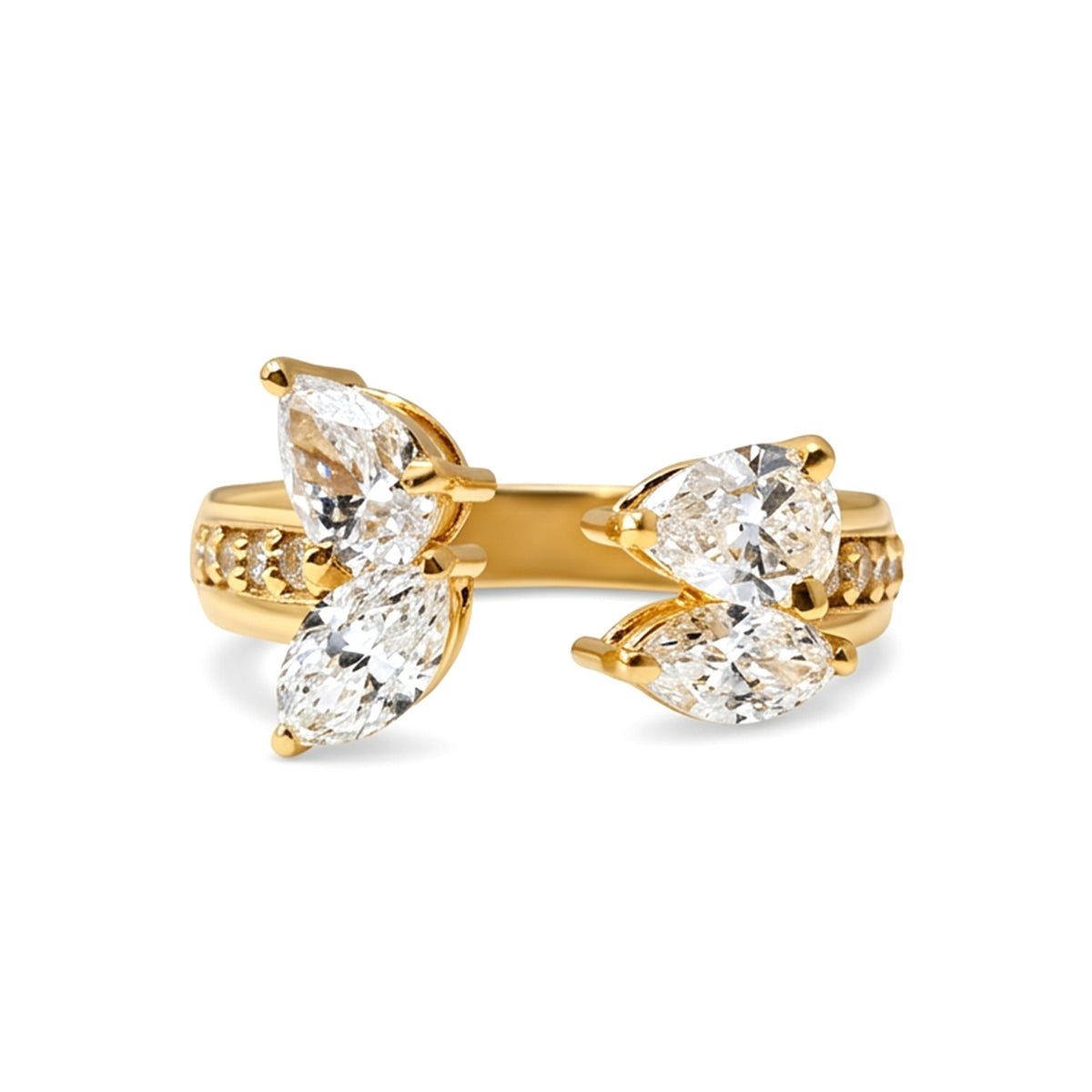 Bloom Marquise Diamond Floral Ring