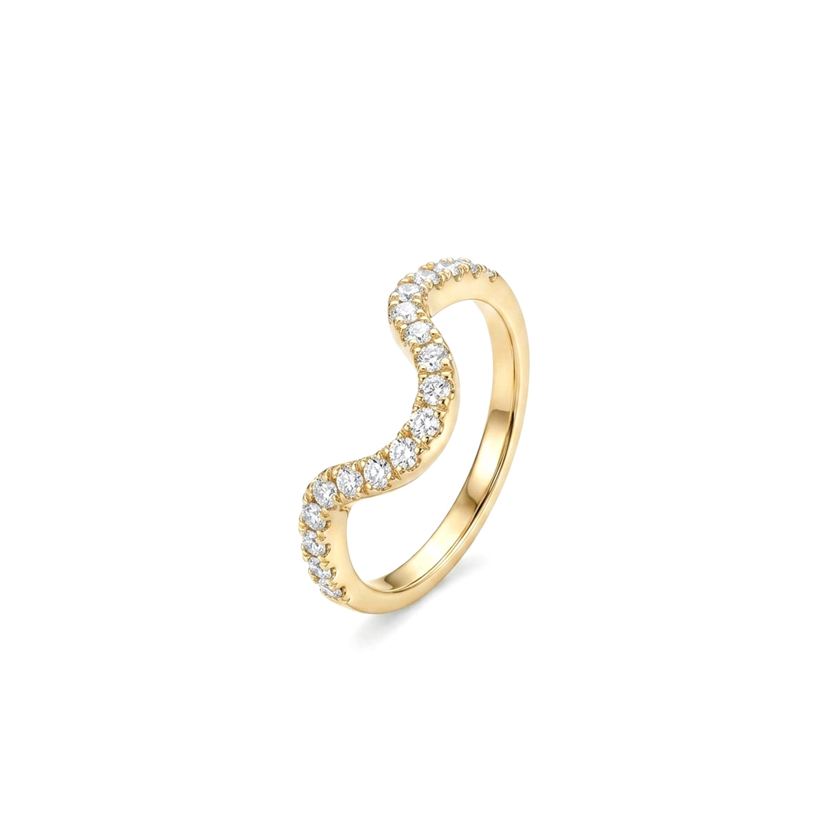 Bloom Diamond S-Curve Ring