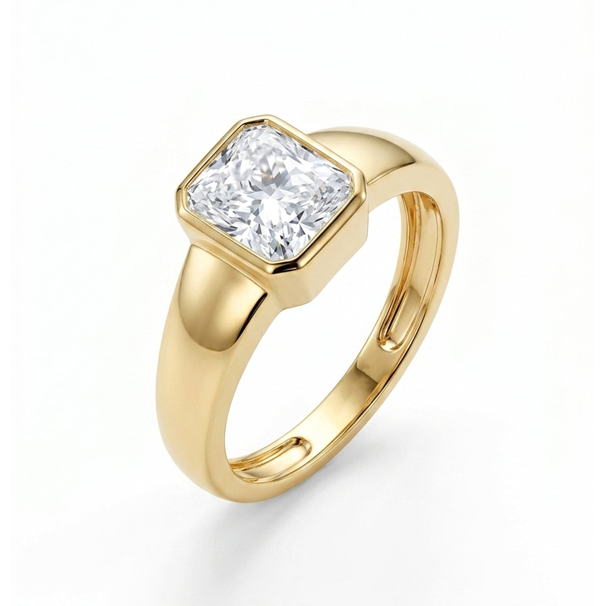 Bloom Cushion Diamond Gold Ring