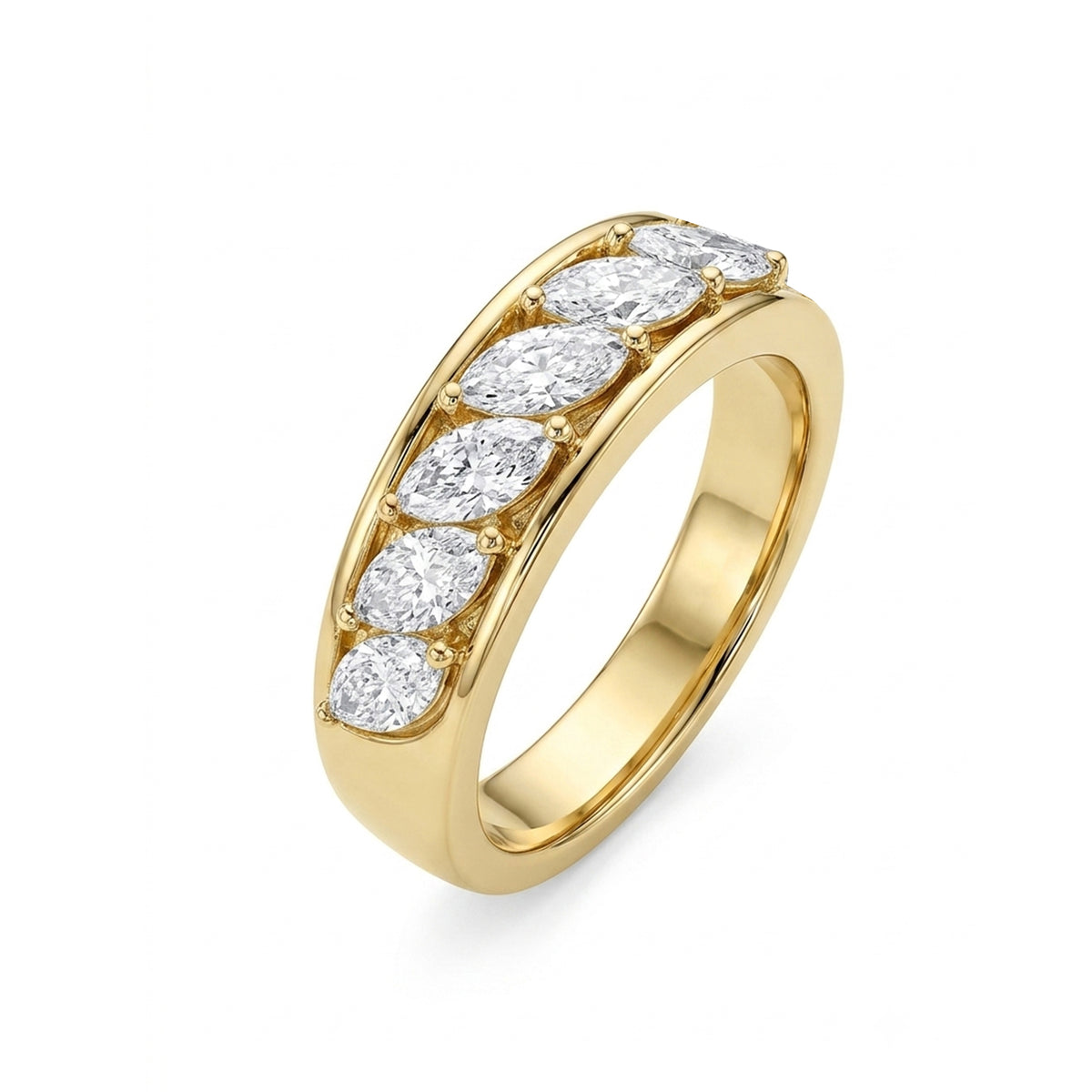 Bloom Marquise Diamond Band Ring
