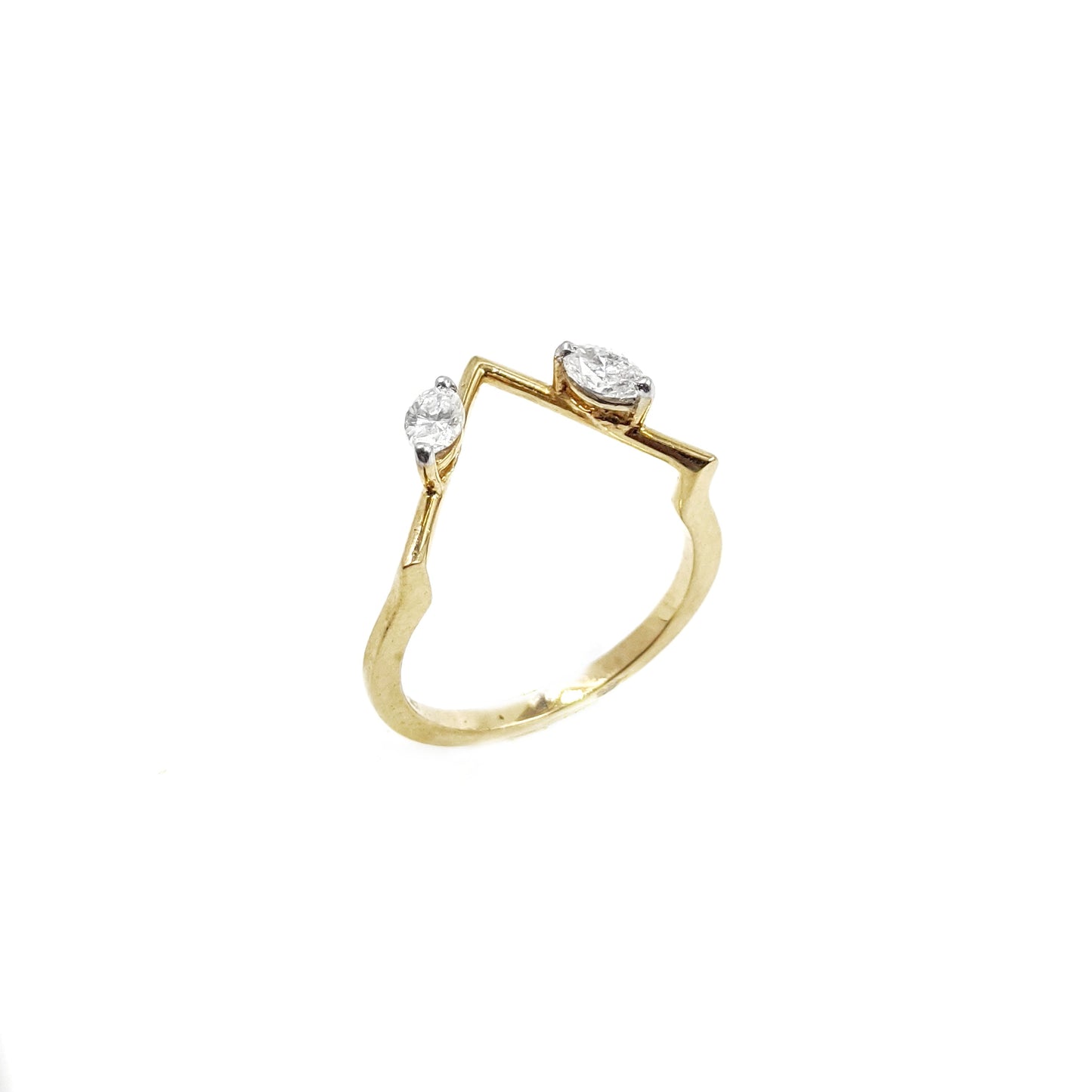 Rise Twin Marquise Ring