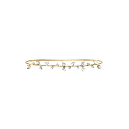 Citylight Diamond Palm Cuff Ring