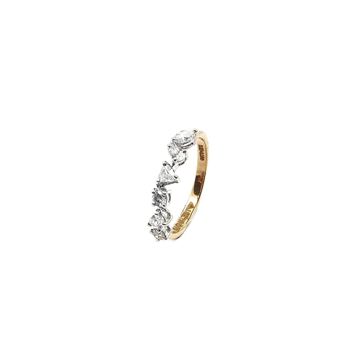 Contemporary Ring- Mixed Diamonds
