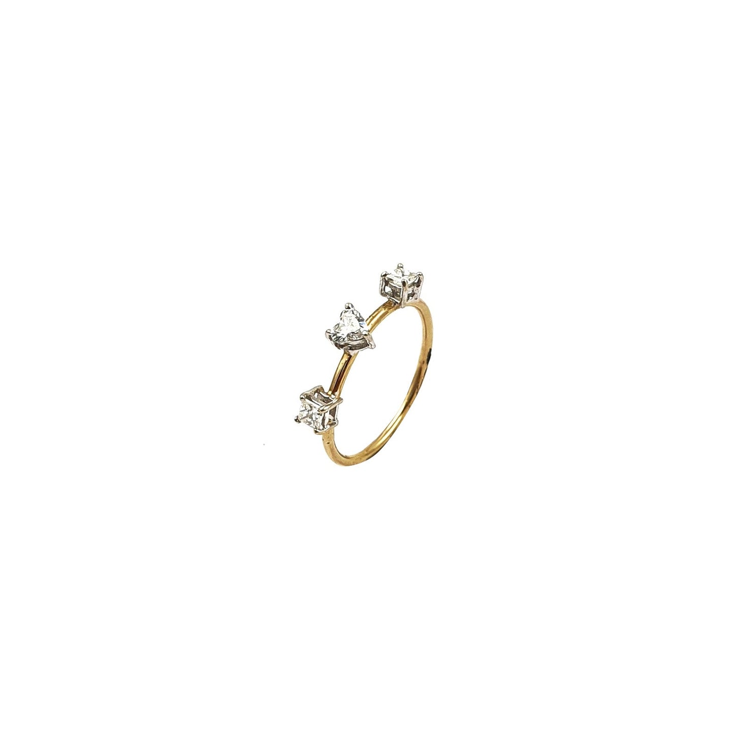 Rise Mix Diamond Hoop Ring