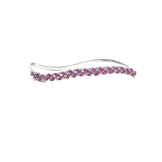 Marquise-Cut Ruby & Diamond Palmcuff