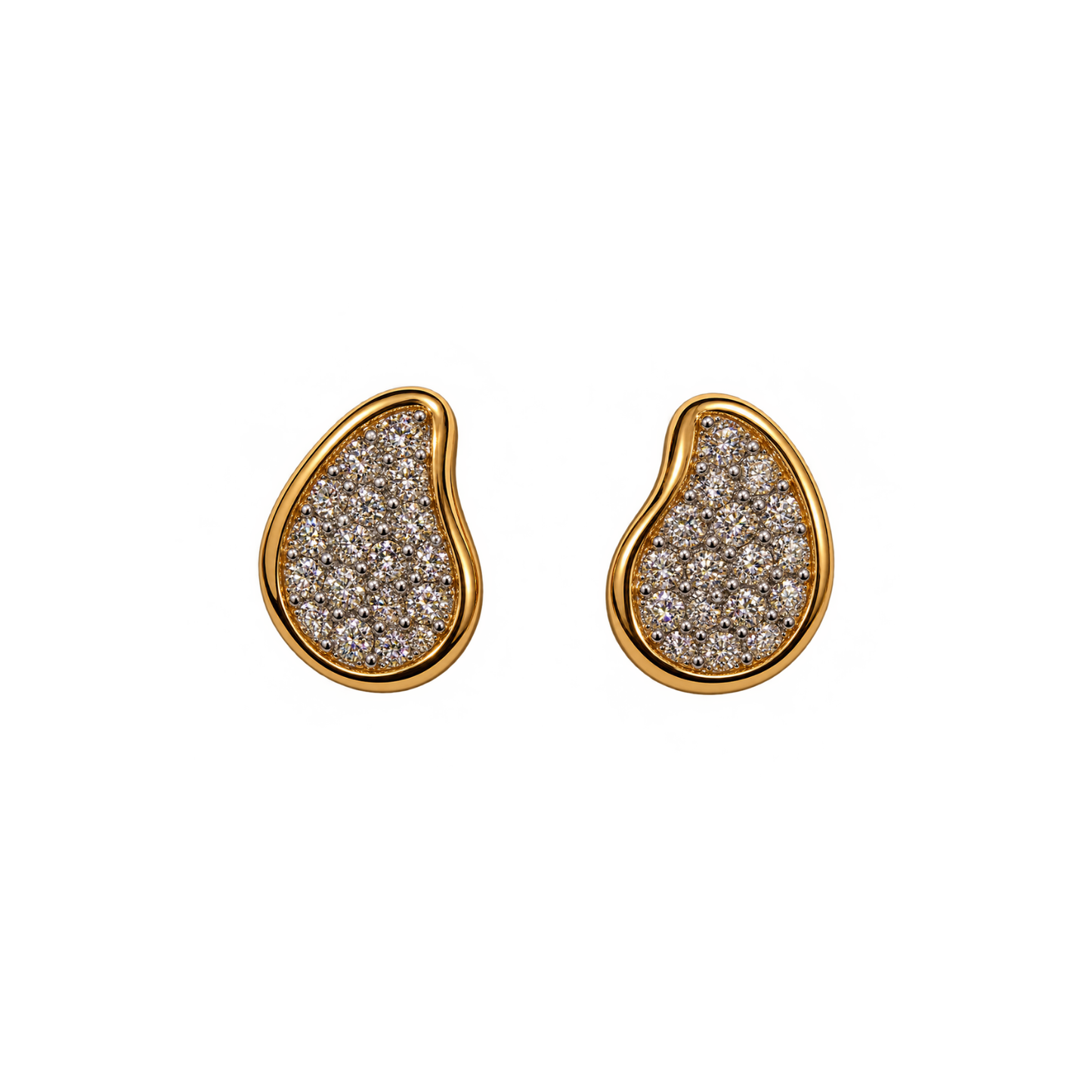 Bloom Teardrop Diamond Earrings