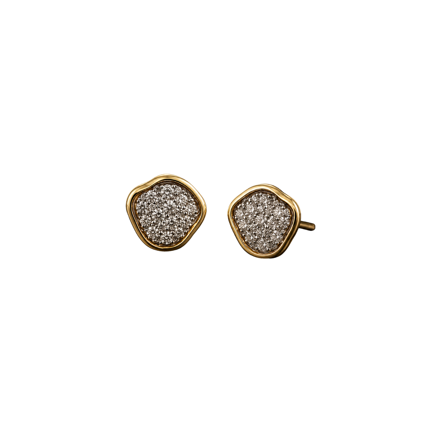 Bloom Pavé Diamond Stud Earrings