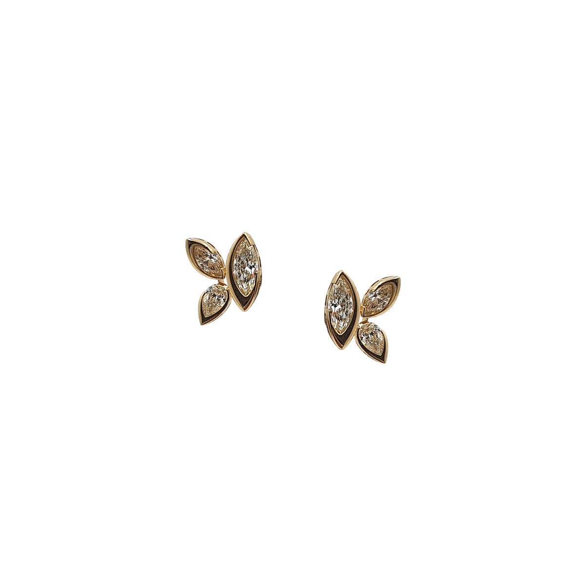 Bloom Mariposa Diamond Stud Earrings