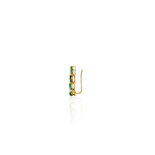Zambian Emerald Ear Sliders