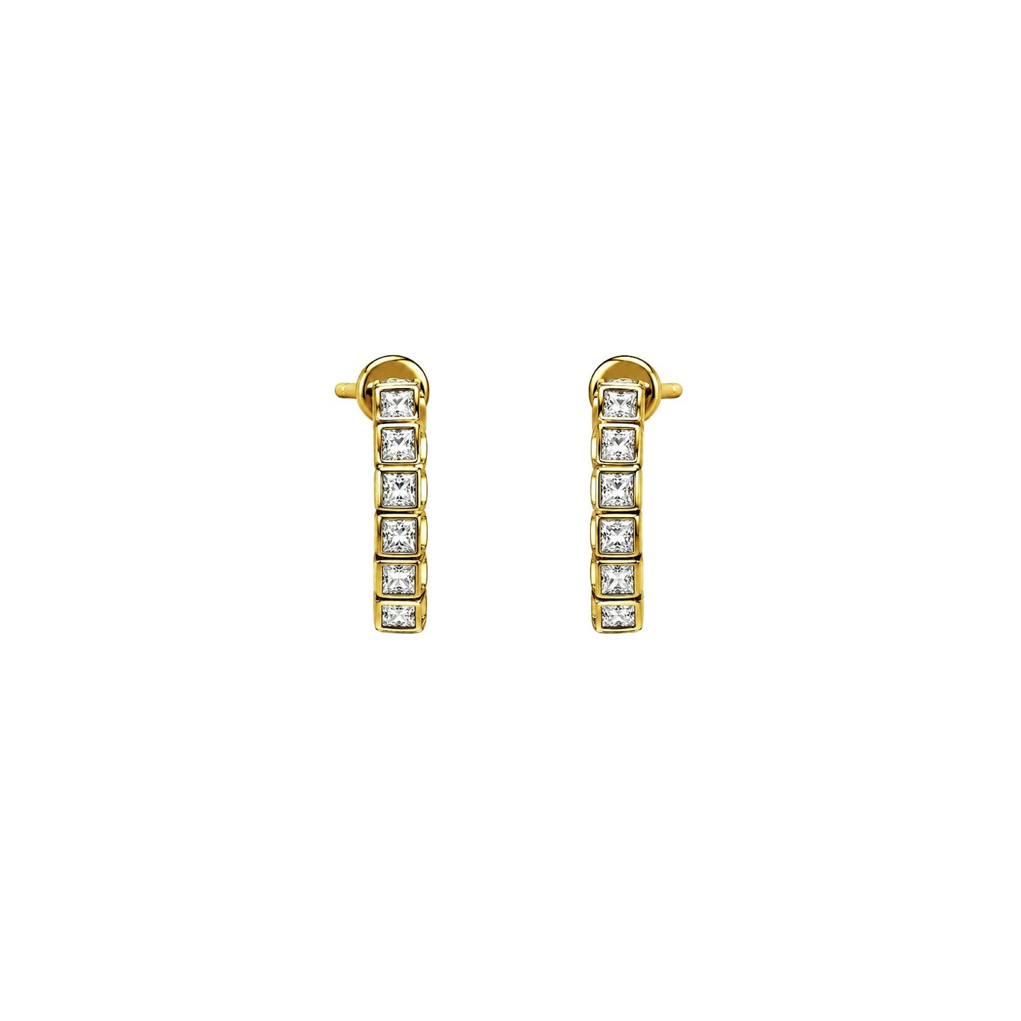 Bloom Diamond Scallop Hoops