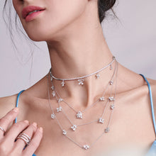 Load image into Gallery viewer, Bloom Necklace with Pear, Marquise and Rose cut Diamonds
