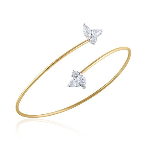 Rise Pear Marquise Cluster Bracelet