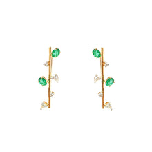 Load image into Gallery viewer, Rise Pear And Round Shape Diamond Earring
