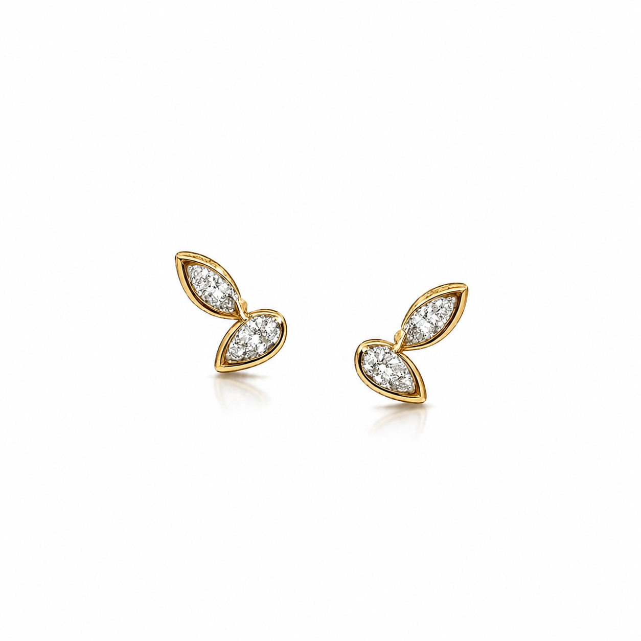 Bloom Petal Diamond Studs
