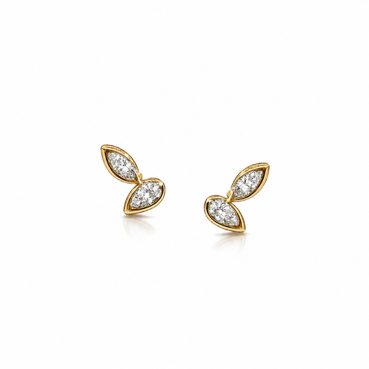 Bloom Petal Diamond Studs