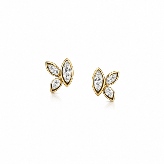 Bloom Mariposa Diamond Stud Earrings
