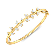 Load image into Gallery viewer, Bloom Diamond Bracelet with Leafy Diamond

