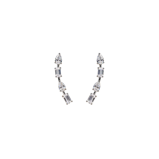 Rise Diamond Drop Earrings