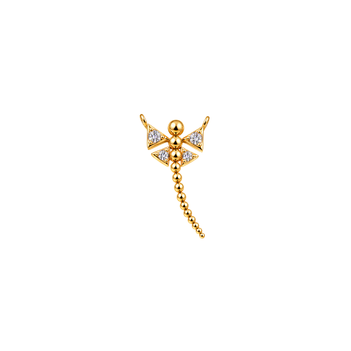Dragonfly Cascade Diamond Pendant