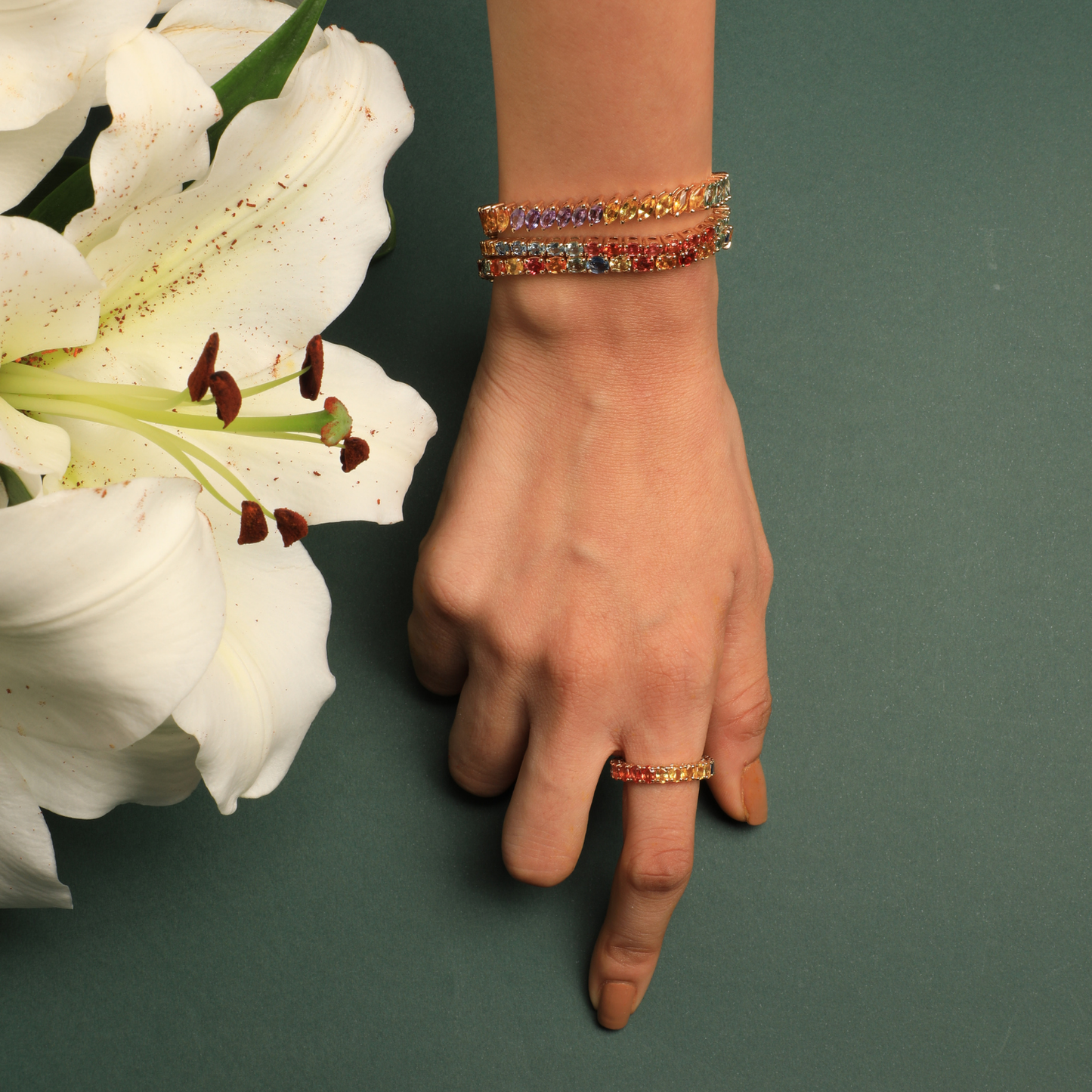 Tennis Bracelet in Sapphires