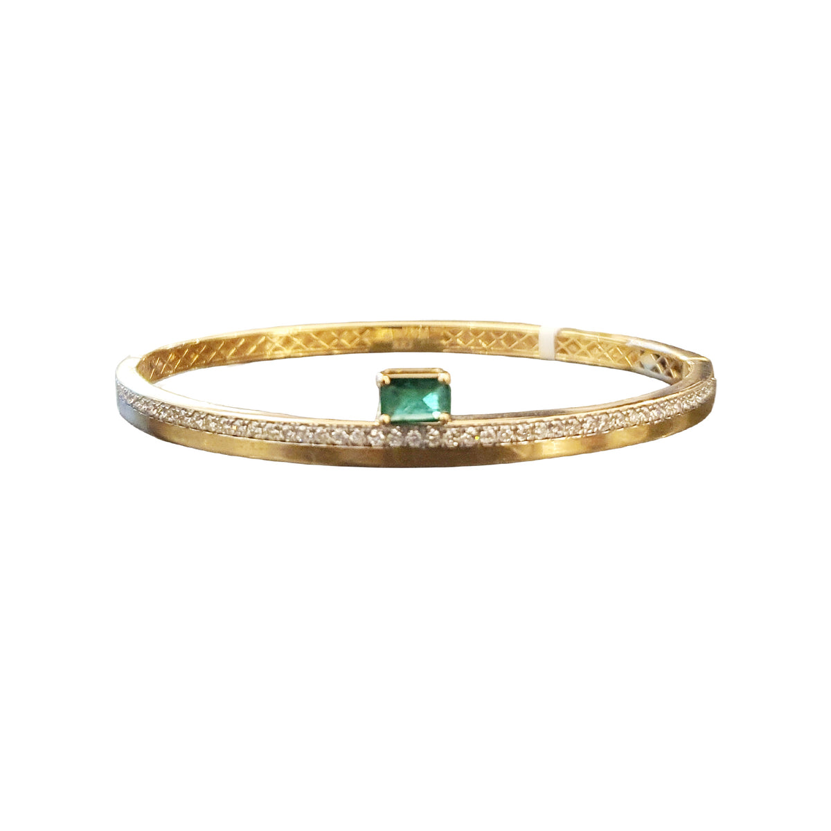 Bloom Emerald-Cut Green Tourmaline Diamond Bracelet