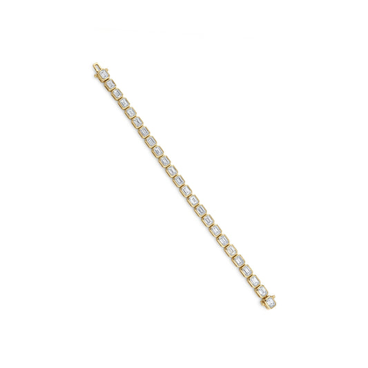 Bloom Emerald-Cut Diamond Tennis Bracelet