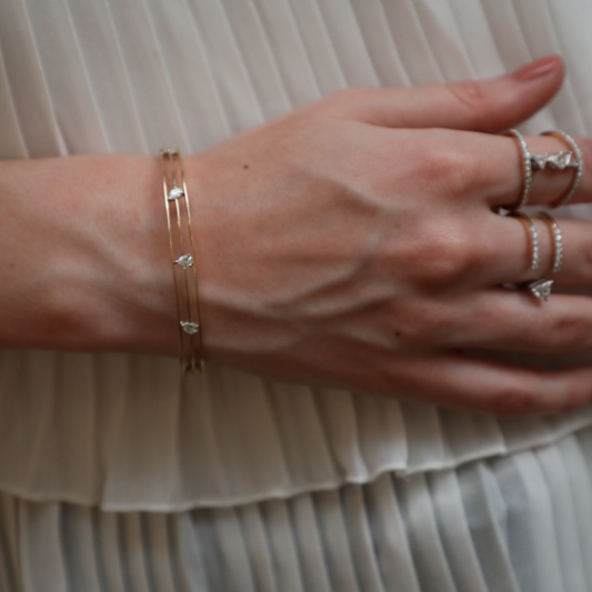 Rewind Linear Diamond Cuff