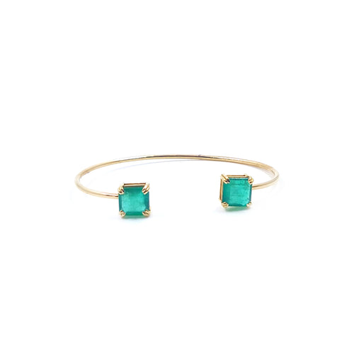 City Light Cushion Shape Emerald Bracelet