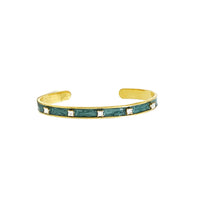 Load image into Gallery viewer, Green Princess Diamonds Bracelet
