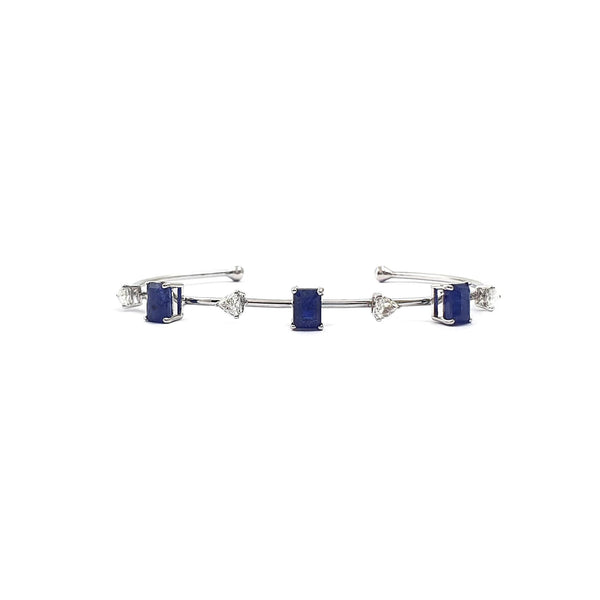 Centre-Open Bracelet in Sapphire