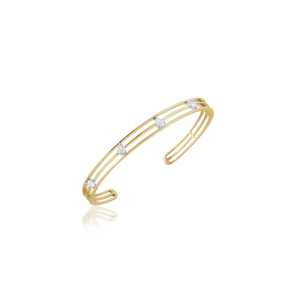 Diamond Open Cuff Bracelet