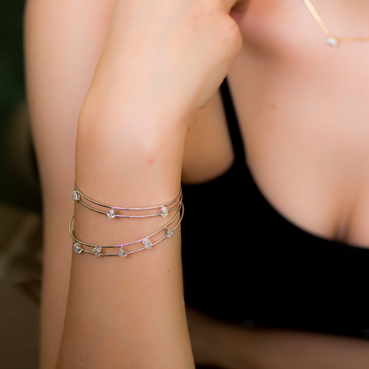 Diamond Open Cuff Bracelet