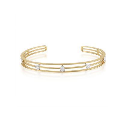 Diamond Open Cuff Bracelet