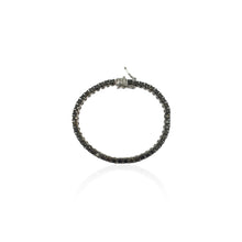 Load image into Gallery viewer, Yin &amp; Yang Tennis Bracelet in All Black Diamond
