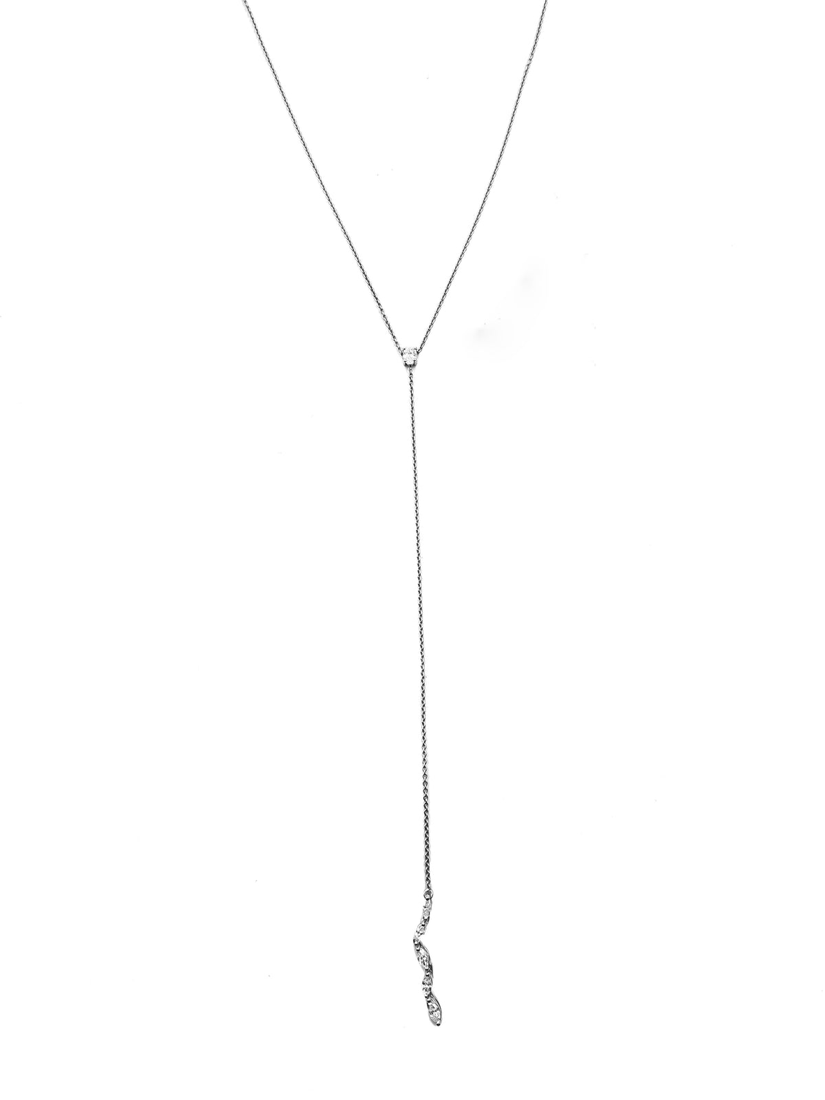 Bloom Diamond Lariat Necklace