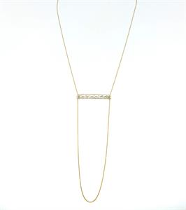 Bloom Diamond Bar Y-Necklac
