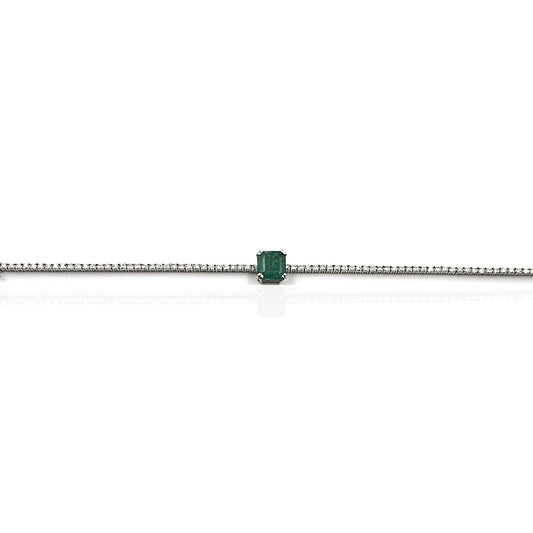 Bloom Emerald Diamond Necklace